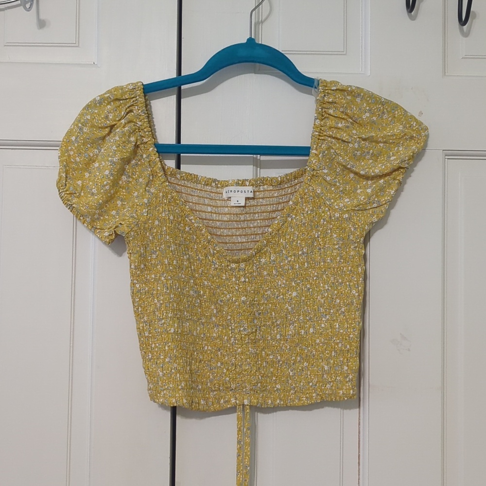 Aeropostale Off the Shoulder Crop Top